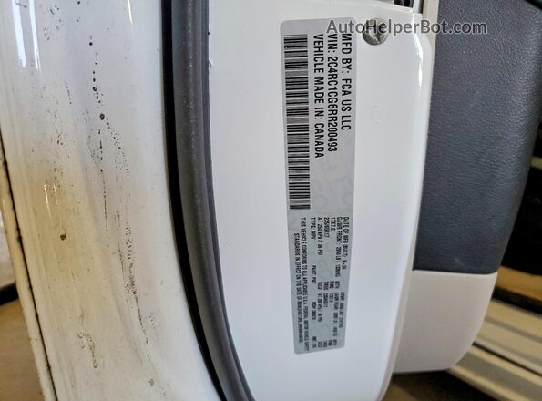 2C4RC1CG6RR200493 2024 CHRYSLER VOYAGER White Widok naklejki z numerem VIN