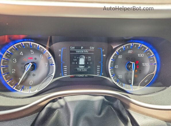 2C4RC1CG7LR134530 2020 CHRYSLER VOYAGER Blue Vista del cuadro de instrumentos