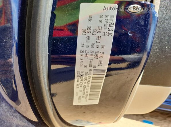 2C4RC1CG7LR134530 2020 CHRYSLER VOYAGER Blue Vista de la etiqueta del VIN