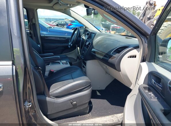 2C4RC1CG9GR175263 2016 CHRYSLER TOWN & COUNTRY Gray წინა სალონის ხედი