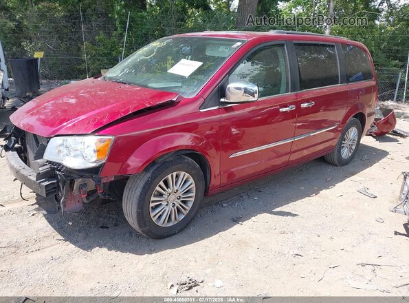 2C4RC1CG9GR302979 2016 CHRYSLER TOWN & COUNTRY Red Vista tres cuartos delantera izquierda