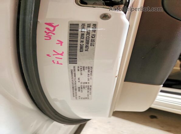 2C4RC1CGXRR146714 2024 CHRYSLER VOYAGER White VIN sticker view