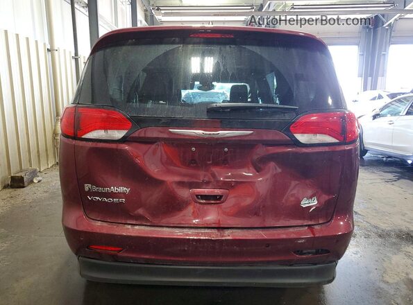 2C4RC1DG0MR556008 2021 CHRYSLER VOYAGER Burgundy Widok z tyłu