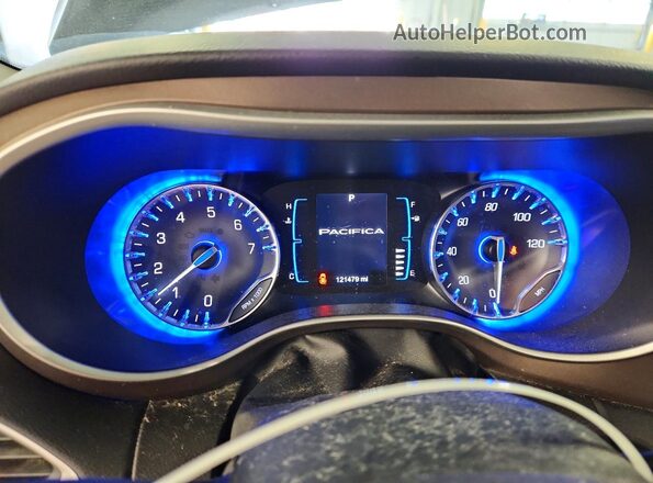 2C4RC1DG2HR587492 2017 CHRYSLER PACIFICA Blue Widok zestawu wskaźników