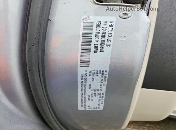 2C4RC1DG3LR265484 2020 CHRYSLER VOYAGER Silver Вид підкапотного простору