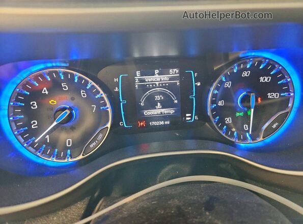 2C4RC1DG7HR578187 2017 CHRYSLER PACIFICA Silver Instrument cluster view