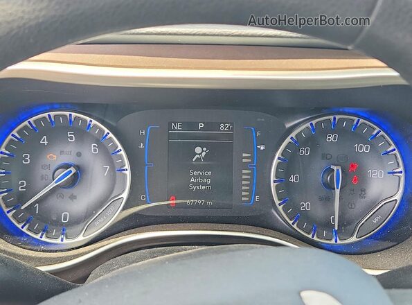 2C4RC1DG8HR529144 2017 CHRYSLER PACIFICA Black Սարքավորումների վահանակի տեսք