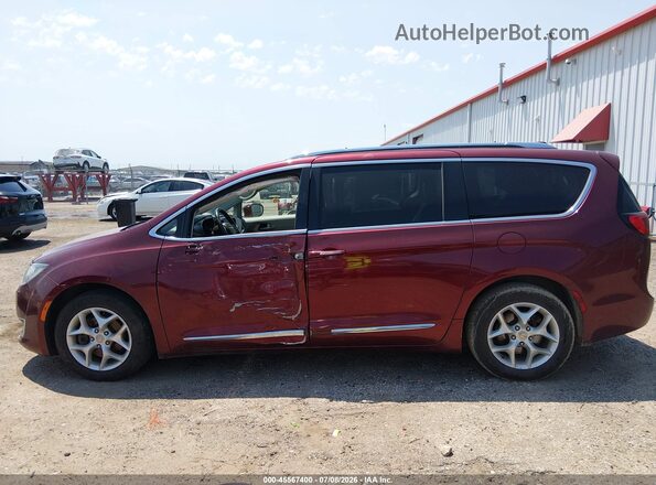 2C4RC1EG0HR796311 2017 CHRYSLER PACIFICA Burgundy უკანა სალონის ხედი