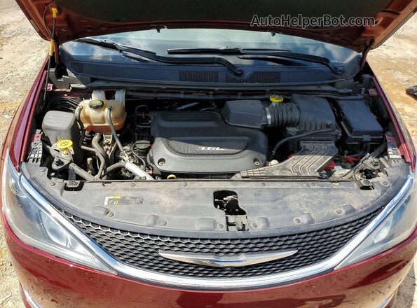 2C4RC1EG0JR139269 2018 CHRYSLER PACIFICA Бордовый Вид подкапотного пространства
