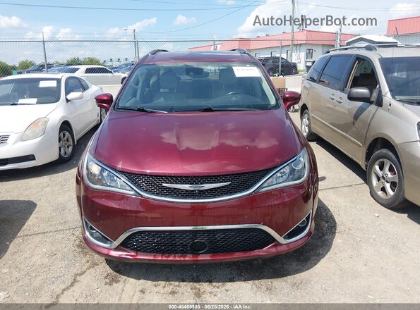2C4RC1EG1HR593525 2017 CHRYSLER PACIFICA Maroon Widok zestawu wskaźników