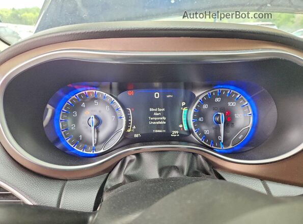2C4RC1EG1JR193583 2018 CHRYSLER PACIFICA Blue Vista del cuadro de instrumentos
