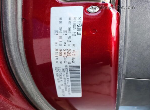 2C4RC1EG1LR110804 2020 CHRYSLER PACIFICA Red Widok naklejki z numerem VIN