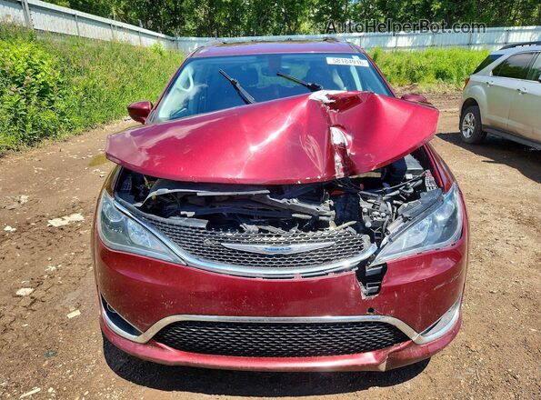 2C4RC1EG2JR289612 2018 CHRYSLER PACIFICA Burgundy Widok z przodu