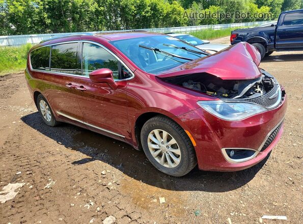 2C4RC1EG2JR289612 2018 CHRYSLER PACIFICA Burgundy Przód prawy