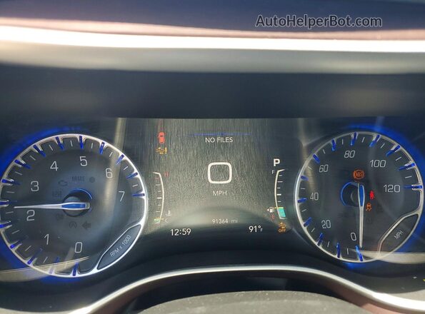 2C4RC1EG2LR110133 2020 CHRYSLER PACIFICA Black ხელსაწყოთა პანელის ხედი