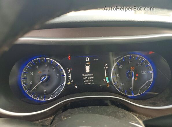 2C4RC1EG3HR803719 2017 CHRYSLER PACIFICA Gray Instrument cluster view