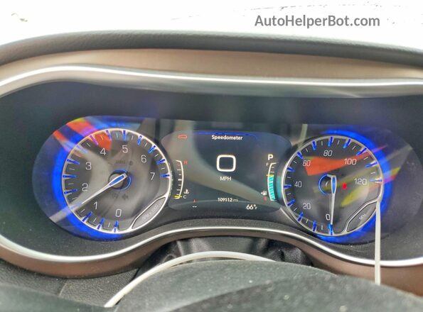2C4RC1EG3KR645650 2019 CHRYSLER PACIFICA Black Instrument cluster view