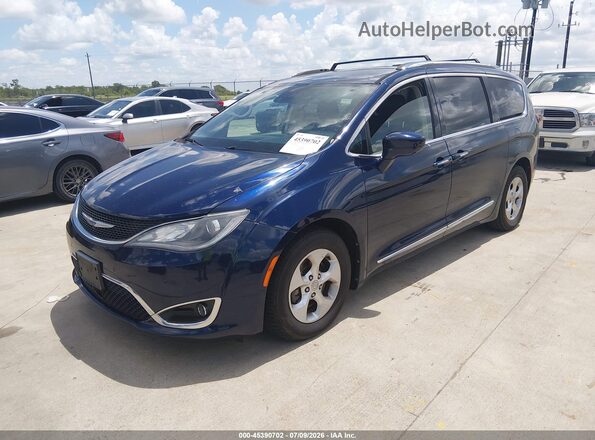 2C4RC1EG5HR669506 2017 CHRYSLER PACIFICA Blue Առջևի ձախ երեք քառորդ տեսարան