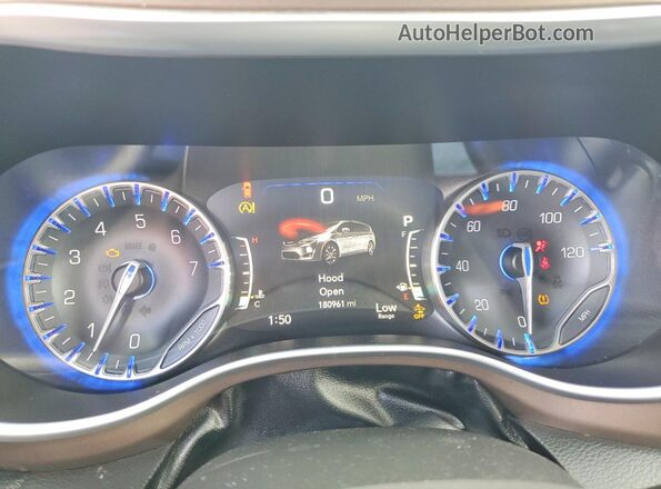 2C4RC1EG5JR106204 2018 CHRYSLER PACIFICA Blue Widok zestawu wskaźników