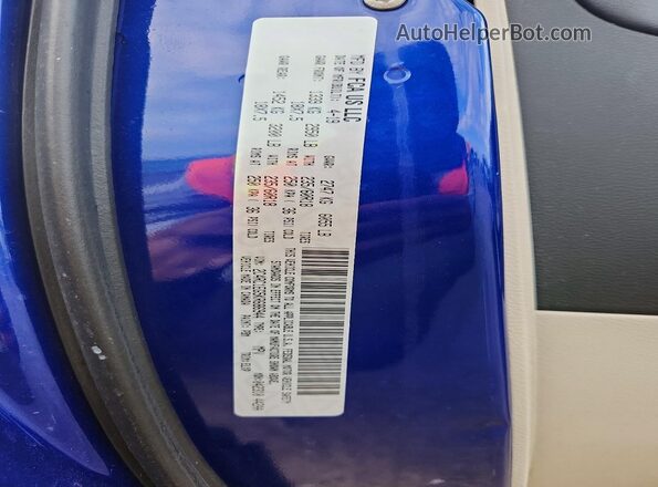2C4RC1EG5KR686944 2019 CHRYSLER PACIFICA Blue Вид наклейки з VIN-кодом