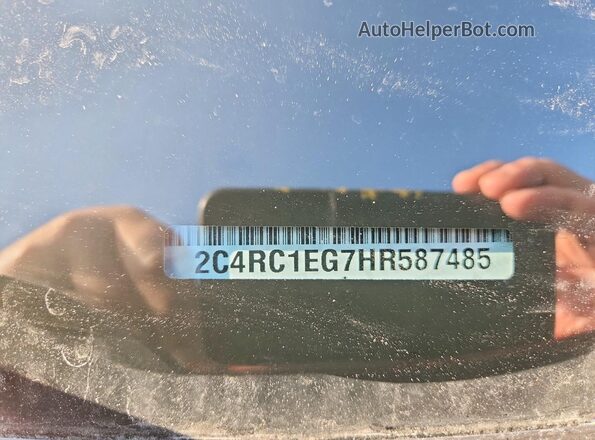 2C4RC1EG7HR587485 2017 CHRYSLER PACIFICA Burgundy VIN sticker view