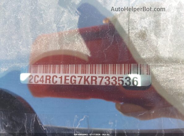 2C4RC1EG7KR733536 2019 CHRYSLER PACIFICA Бежевый Вид подкапотного пространства