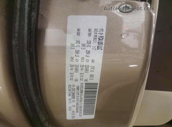 2C4RC1EG8HR669659 2017 CHRYSLER PACIFICA Tan VIN sticker view