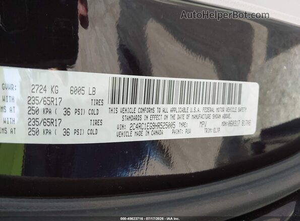 2C4RC1EG9HR525005 2017 CHRYSLER PACIFICA Бордовый Вид подкапотного пространства