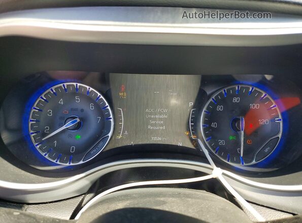 2C4RC1EG9LR250731 2020 CHRYSLER PACIFICA Silver Instrument cluster view