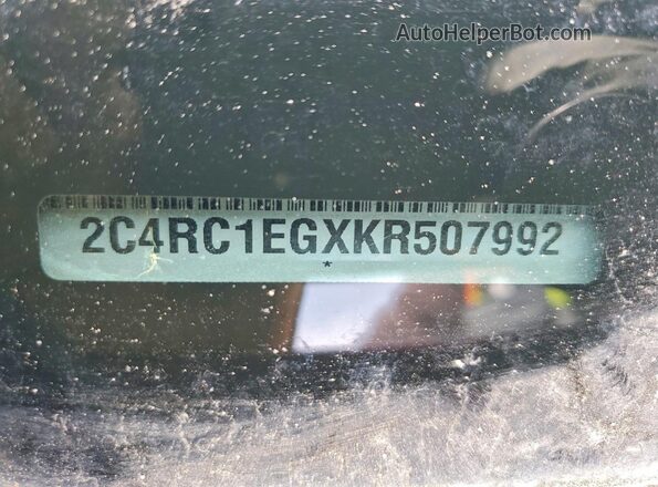 2C4RC1EGXKR507992 2019 CHRYSLER PACIFICA Burgundy VIN կոդի պիտակի տեսք