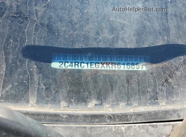 2C4RC1EGXKR616887 2019 CHRYSLER PACIFICA Black Widok naklejki z numerem VIN