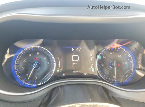2C4RC1EGXLR132834 2020 CHRYSLER PACIFICA Синий Вид щитка приборов