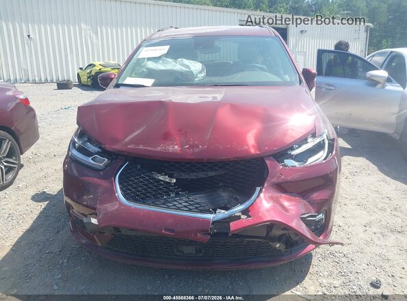 2C4RC1FG1MR593212 2021 CHRYSLER PACIFICA Burgundy ხელსაწყოთა პანელის ხედი