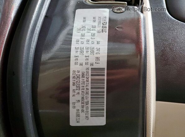 2C4RC1FG2LR158732 2020 CHRYSLER PACIFICA Gray Widok naklejki z numerem VIN