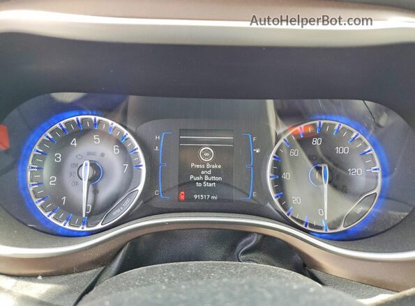 2C4RC1FG4JR277881 2018 CHRYSLER PACIFICA Red Instrument cluster view