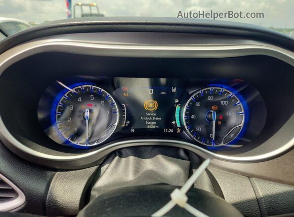 2C4RC1FG7LR148004 2020 CHRYSLER PACIFICA Black Instrument cluster view