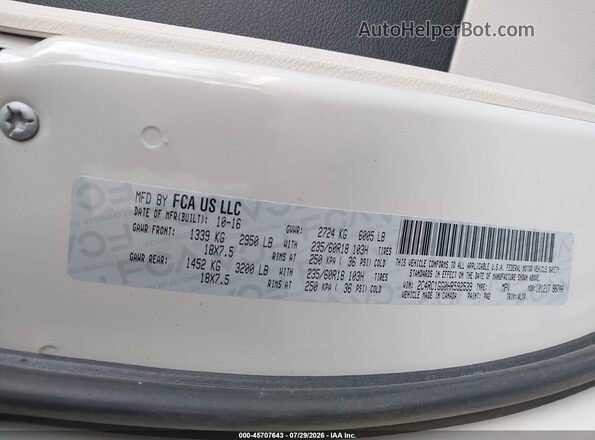 2C4RC1GG0HR592539 2017 CHRYSLER PACIFICA Cream Engine compartment view