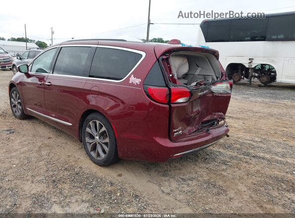 2C4RC1GG0HR633400 2017 CHRYSLER PACIFICA Burgundy Trasero izquierdo