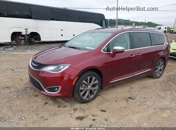 2C4RC1GG0HR633400 2017 CHRYSLER PACIFICA Burgundy Vista tres cuartos delantera izquierda