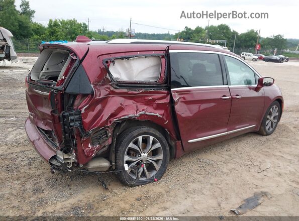 2C4RC1GG0HR633400 2017 CHRYSLER PACIFICA Burgundy Trasero derecho