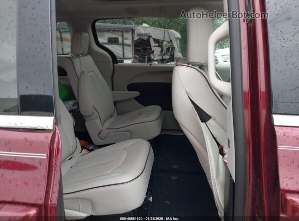 2C4RC1GG0HR633400 2017 CHRYSLER PACIFICA Burgundy Vista de la etiqueta del VIN