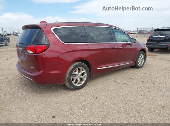 2C4RC1GG0HR704563 2017 CHRYSLER PACIFICA Maroon Rear right