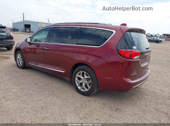 2C4RC1GG0HR704563 2017 CHRYSLER PACIFICA Maroon Rear left