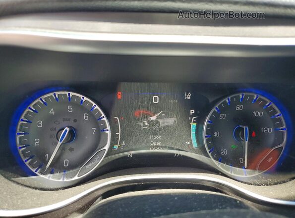 2C4RC1GG0HR744982 2017 CHRYSLER PACIFICA Угольный Вид щитка приборов