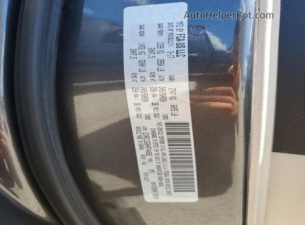 2C4RC1GG0HR744982 2017 CHRYSLER PACIFICA Угольный Вид наклейки с VIN-кодом