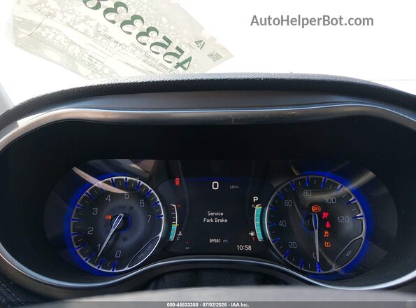 2C4RC1GG0JR314519 2018 CHRYSLER PACIFICA White უკანა სავარძლების ხედი