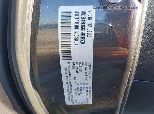 2C4RC1GG0NR219500 2022 CHRYSLER PACIFICA Gray VIN კოდის სტიკერის ხედი