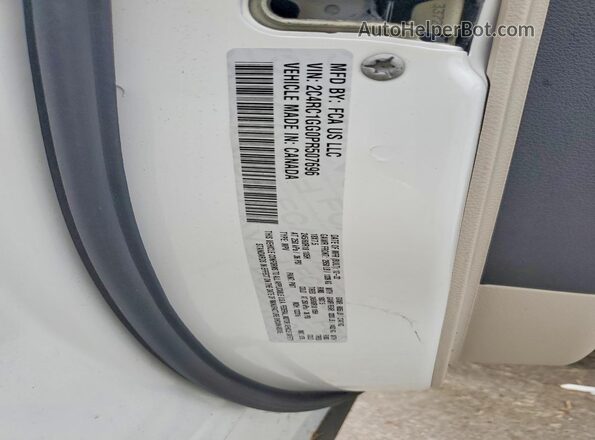 2C4RC1GG0PR507696 2023 CHRYSLER PACIFICA White VIN կոդի պիտակի տեսք