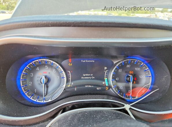 2C4RC1GG1HR748071 2017 CHRYSLER PACIFICA Black Вид щитка приладів