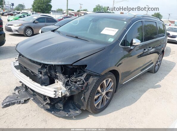 2C4RC1GG1JR172536 2018 CHRYSLER PACIFICA Black წინა მარცხენა ხედი სამი მეოთხედიდან
